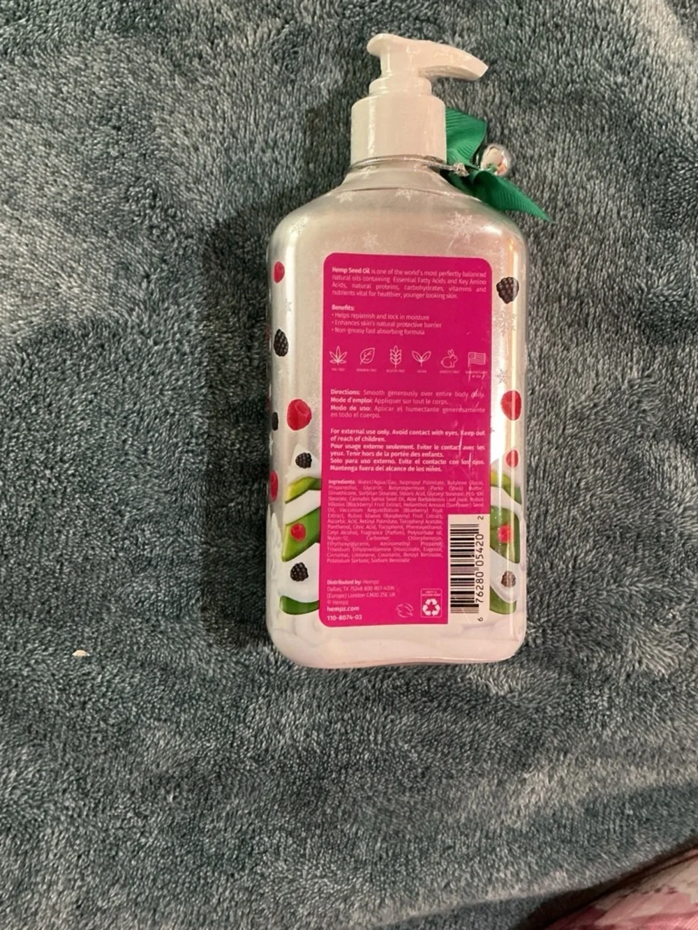 Hempz holiday scented